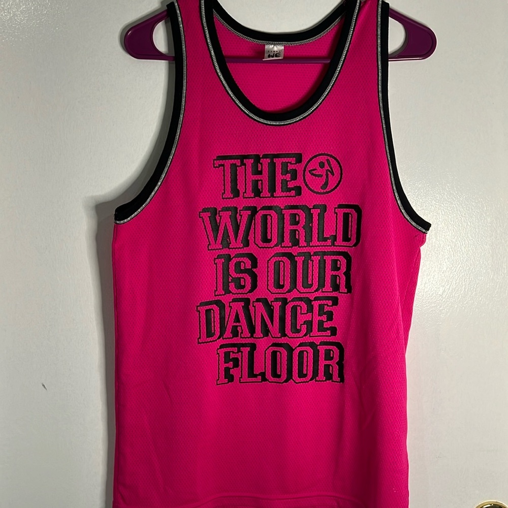 Zumba pink jersey “The world is our Dancefloor”